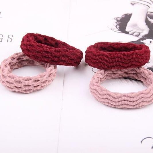 Dây cột tóc cao su co giãn không đường may kiểu dáng đơn giản phong cách Hàn Quốc