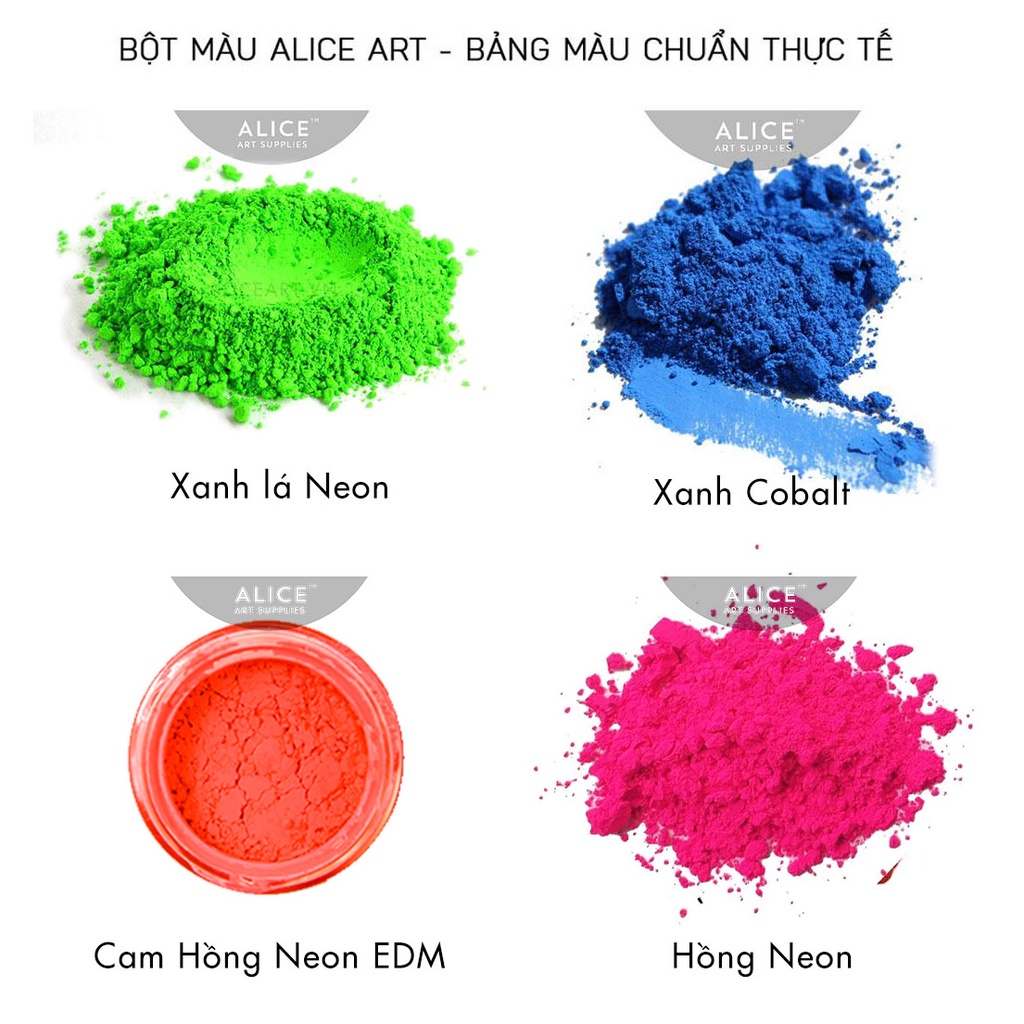 Bột Màu Mỹ Thuật (TÚI NHỎ) | Màu bột giá rẻ | Bột Nhũ Nail | Pigment làm màu nước | vẽ trang trí màu, Làm Slime