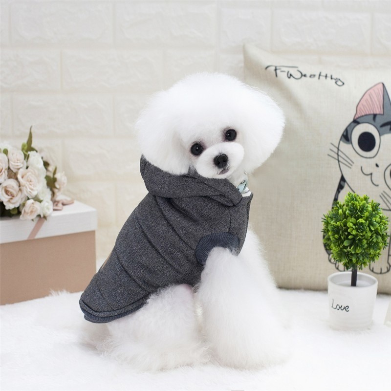 Áo khoác cotton có mũ dễ thương cho thú cưng