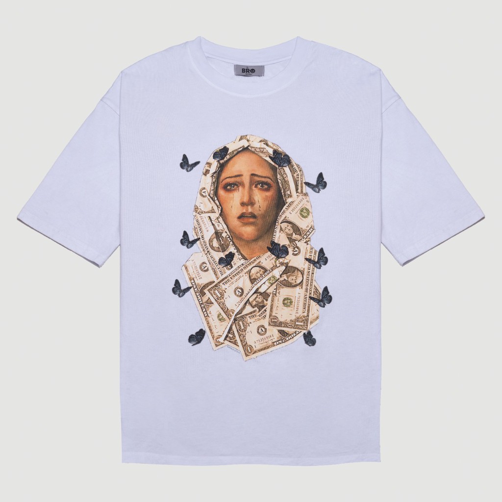 [Mã SKAMCLU7 giảm 10% Tối Đa 50K đơn 0Đ] Áo thun money girl (ĐEN/TRẮNG) | BigBuy360 - bigbuy360.vn