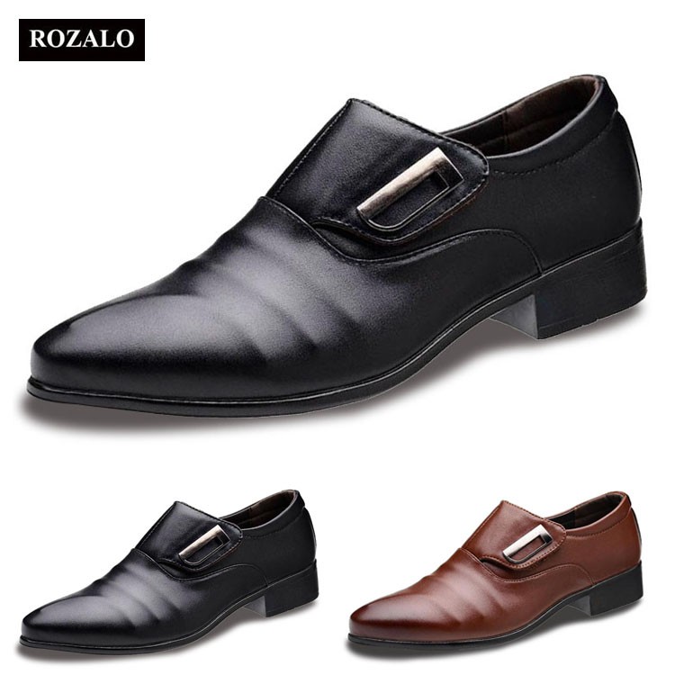 Giày tây nam công sở kiểu xỏ Rozalo RM62001