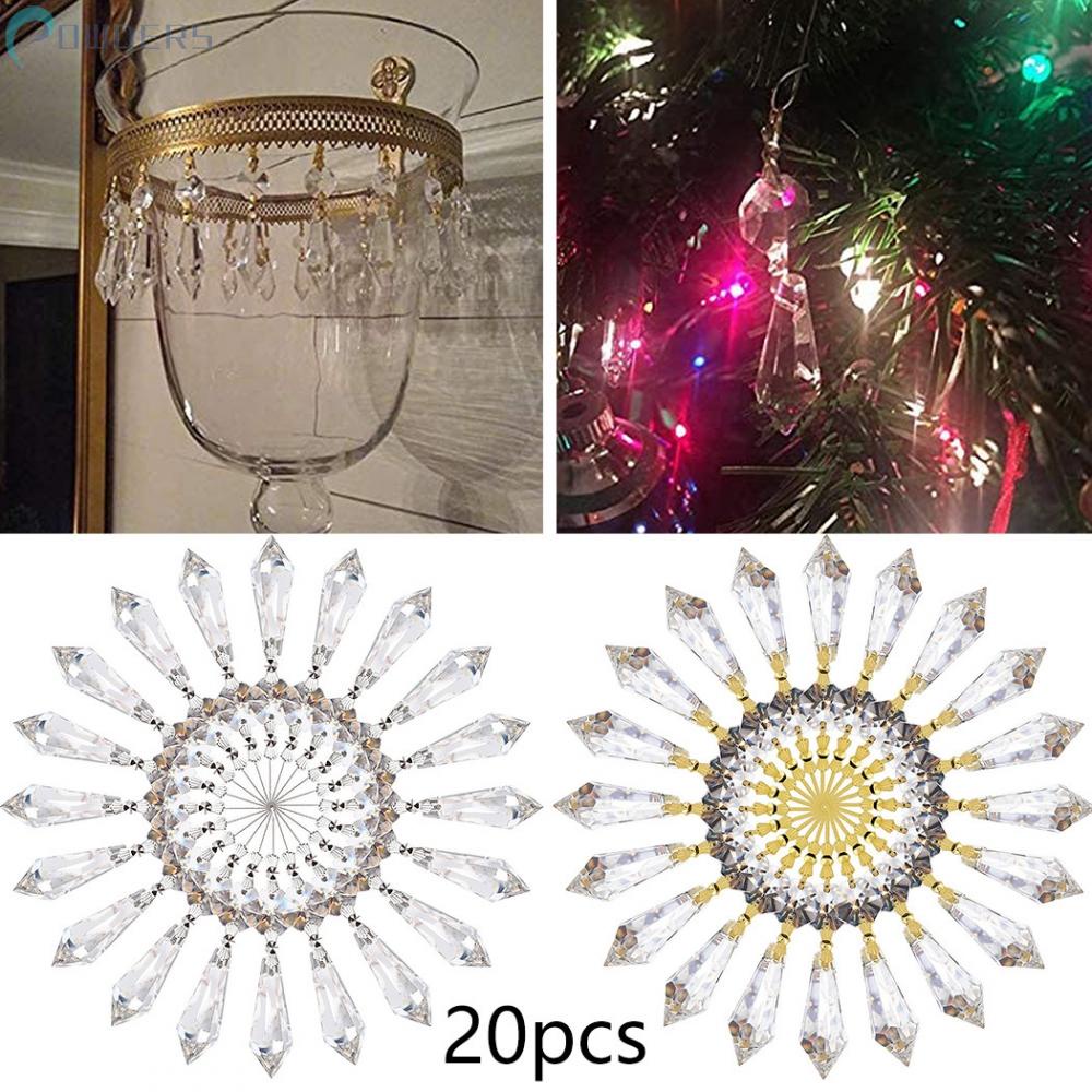 Set 20 Dây Pha Lê Treo Trang Trí Giáng Sinh, Đám Cưới
