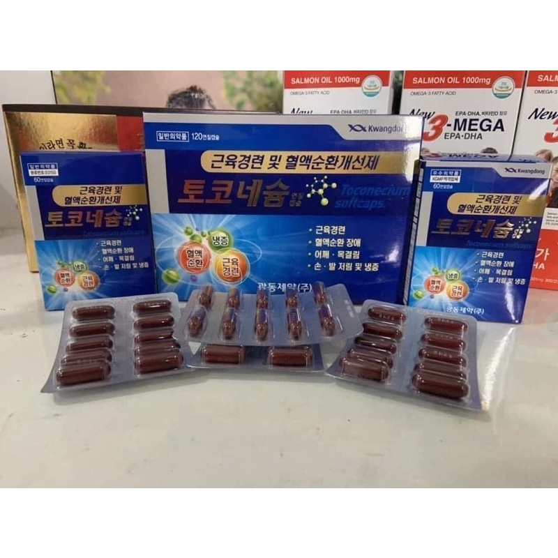 💥💧Viên Chống Tê Bì Chân Tay Kwangdong Hàn Quốc, Hộp 120 Viên 💥💧