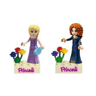 Bộ 8 Mô Hình Lắp Ráp Phong Cách Công Chúa Disney
