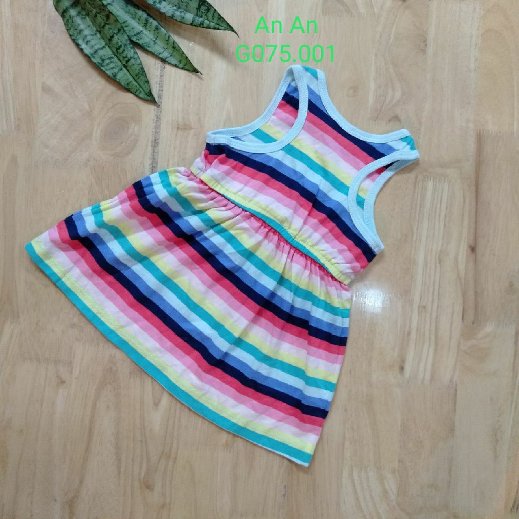 Váy đầm sát nách bé gái Carter's Cambodia xuất khẩu vải 100% cotton Size 6M-24M siêu phẩm mùa hè An An