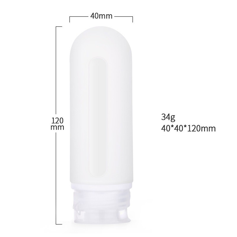 Chai lọ chiết mỹ phẩm dầu gội du lịch Silicon 89ml [Colorful Capsule]