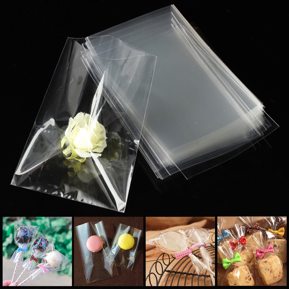 Bộ 100 túi nhựa trong suốt gói kẹo mút đa năng tiện lợi | BigBuy360 - bigbuy360.vn