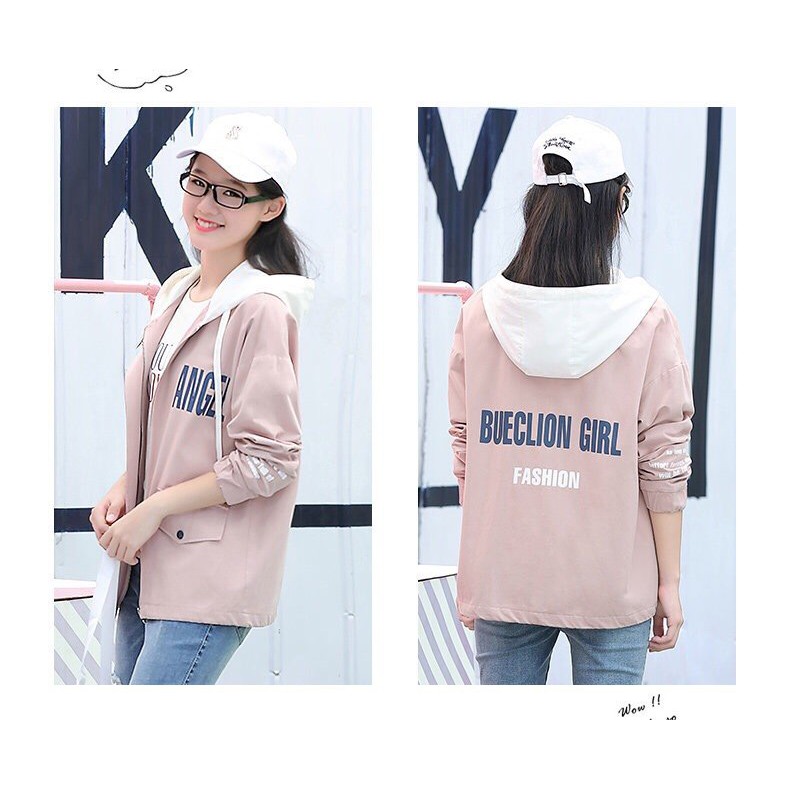 [S03] Áo khoác dù nữ thêu chữ Don't ruin it - M042 | BigBuy360 - bigbuy360.vn