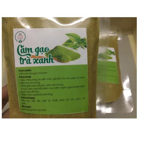 Cám gạo trà xanh dưỡng da gói 100gr