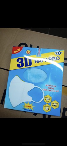Khẩu trang 3D hafapro hàng công ty ( hộp 10 cái )