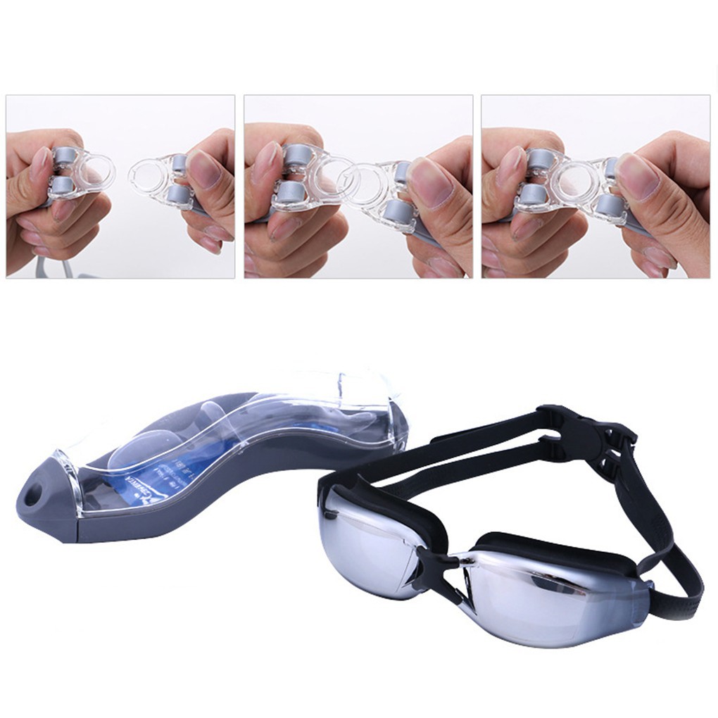 Unisex Waterproof Antifog Coating Myopia Eyewear Goggles Swimming Glasses