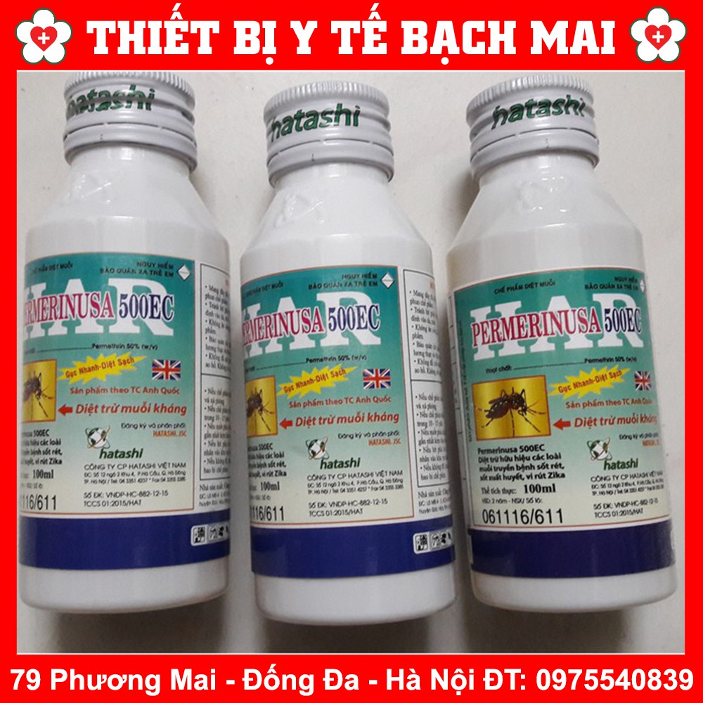 Thuốc diệt muỗi permerinusa 500ec - chai 100ml - ảnh sản phẩm 4