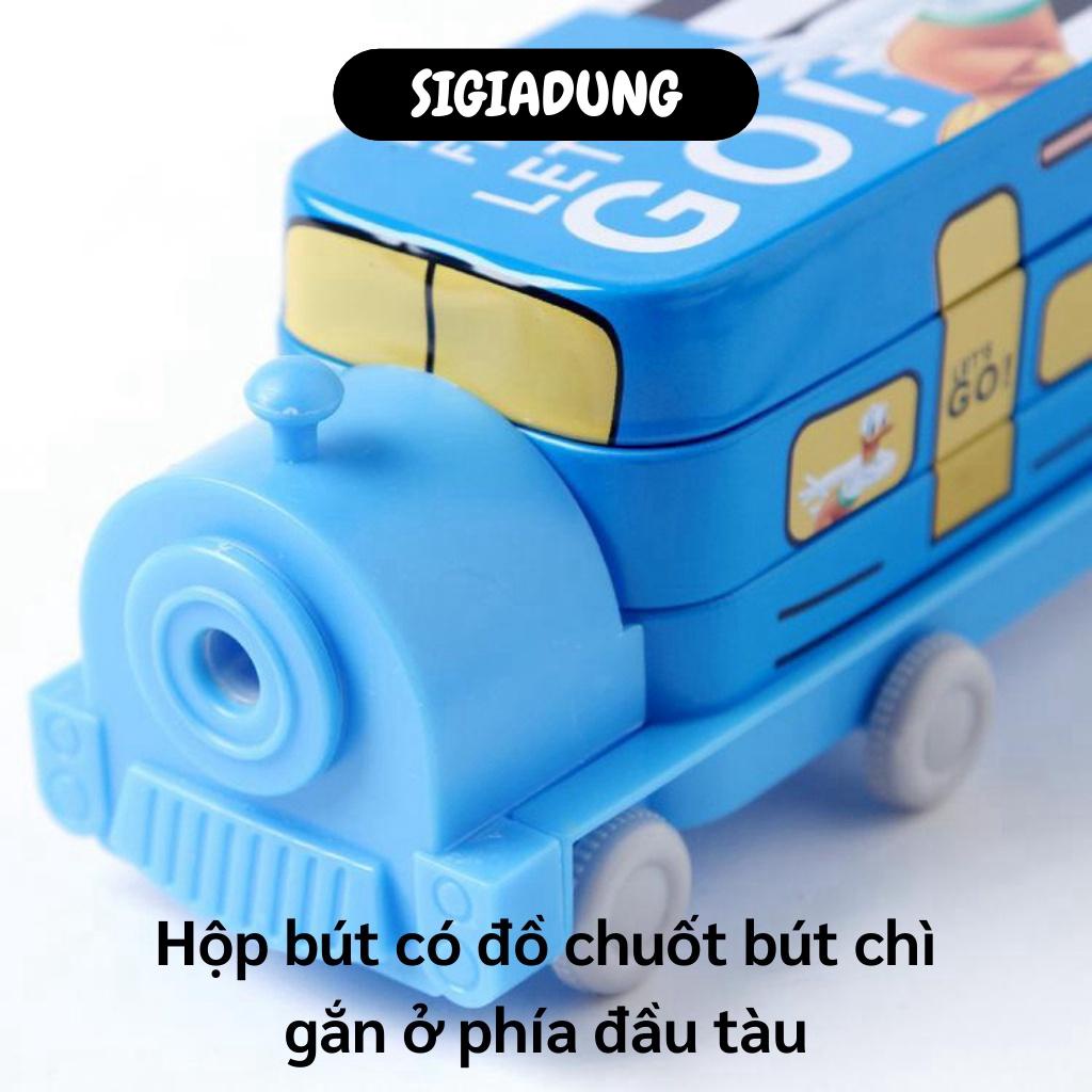 [SGD] Hộp Bút Cute - Hộp đựng Bút Tàu Hỏa 2 Tầng Kèm Đồ Chuốt Chì Tiện Lợi Cho Bé 7755