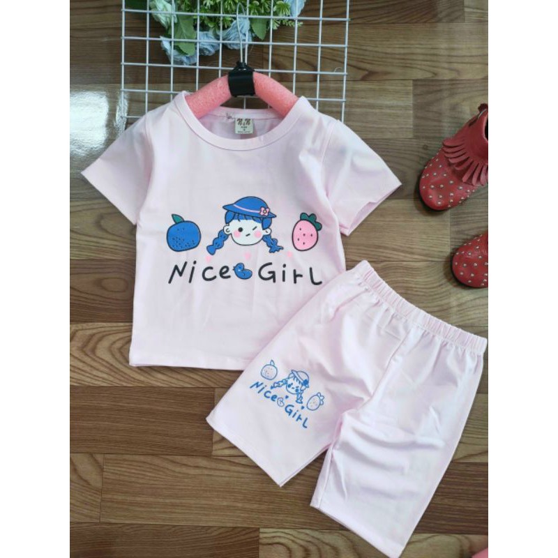 Bộ Bé Gái Siêu Xinh Cotton 4 Chiều 10-24kg