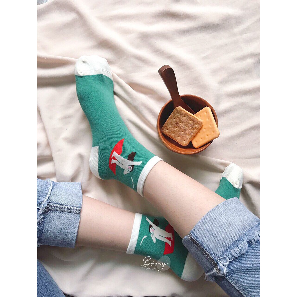 Tất cao cổ hoạ tiết