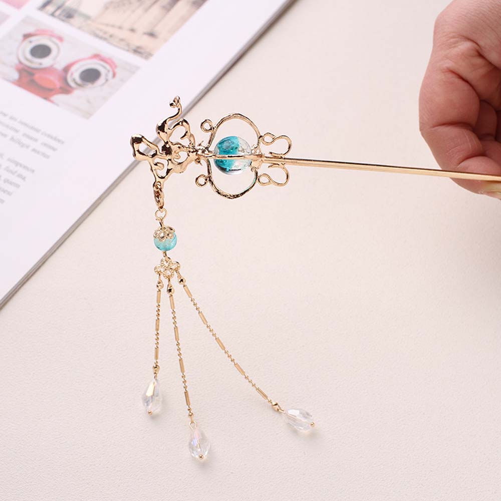 Trâm cài tóc đính hoa &amp; ngọc trai đẹp mắt cho nữ