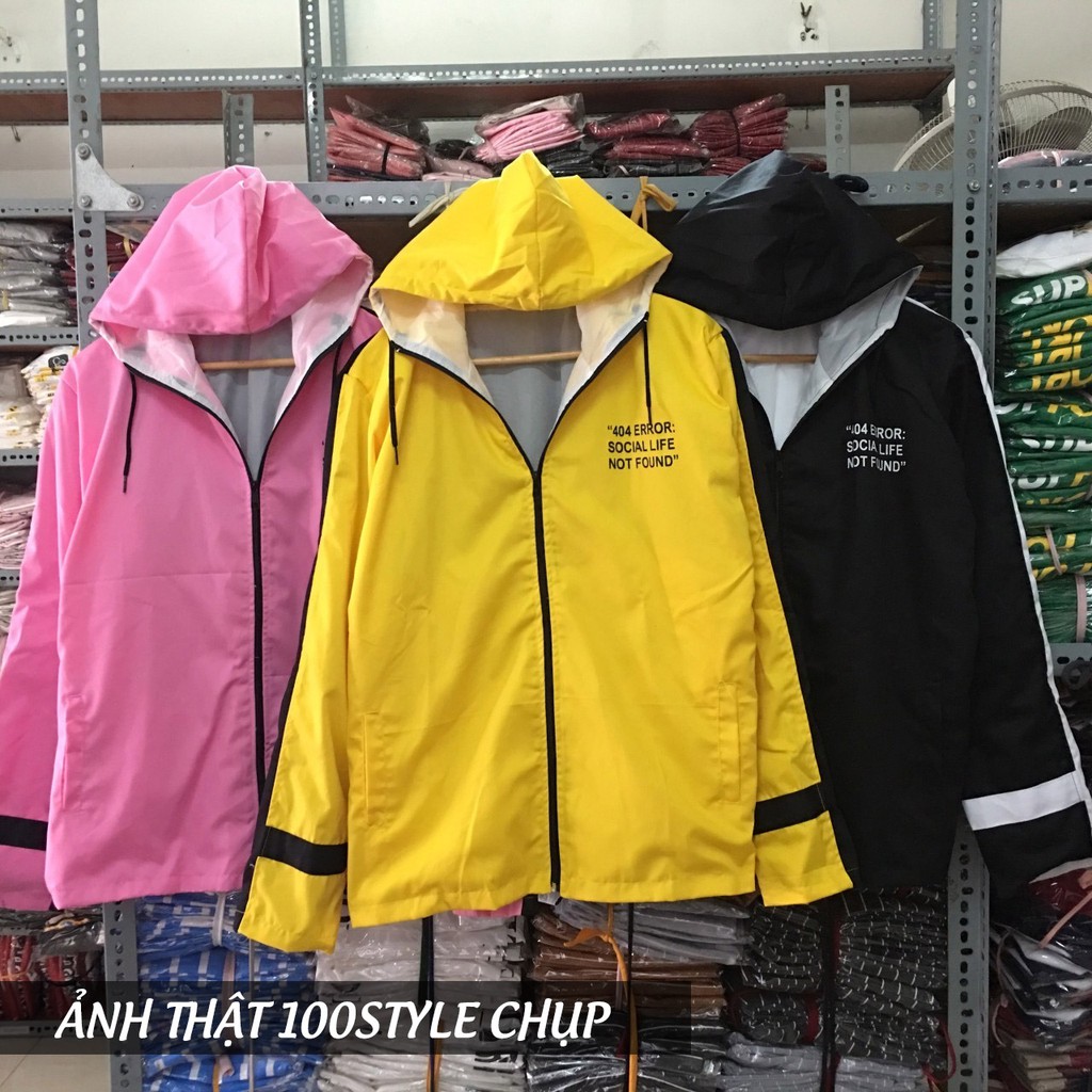 Áo Khoác Kaki 2 Lớp Nam Nữ unisex 404 Error M694