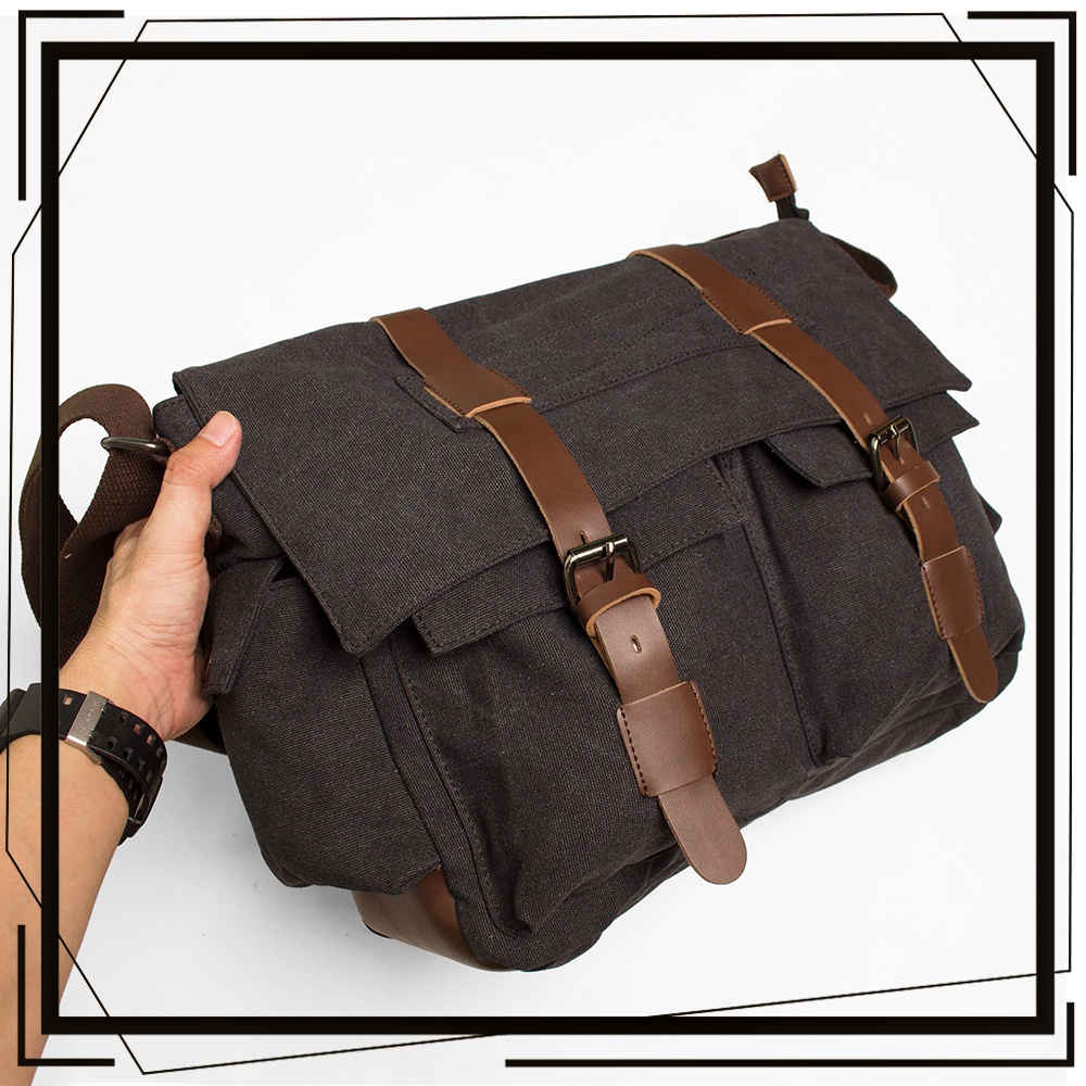 TÚI ĐEO CHÉO PHONG CÁCH VINTAGE HUNTER MESSENGER BAG