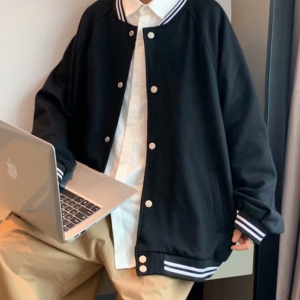 Áo khoác bóng chày nam thời trang phong cách hàn quốc