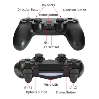 Tay Cầm Chơi Game Bluetooth Không Dây Cho Pc/ Ps4/ Ios/ Android Dualshock4