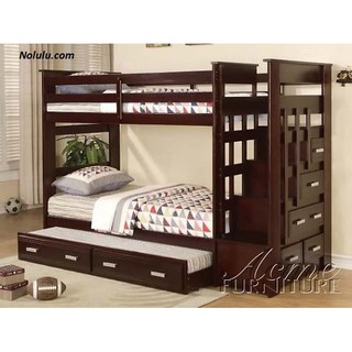 [Miễn phí ship] Giường 3 Tầng Ali Gỗ Tự Nhiên (1m/1m/1m)