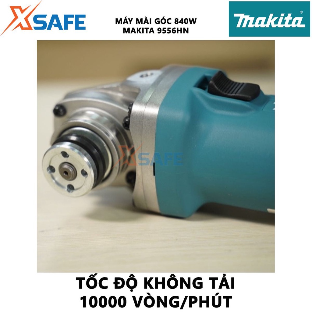 Máy mài góc MAKITA 9556HN Máy mài cầm tay công tắc trượt, công suất 840W, tốc độ không tải 11000 rpm - [XSAFE]