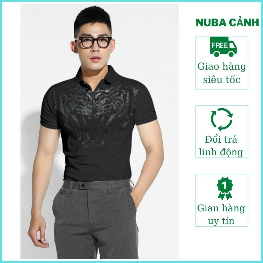 Áo thun nam nữ cổ bẻ cao cấp, ao phông chất vải polo, thấm hút mồ hôi 76 TAKA