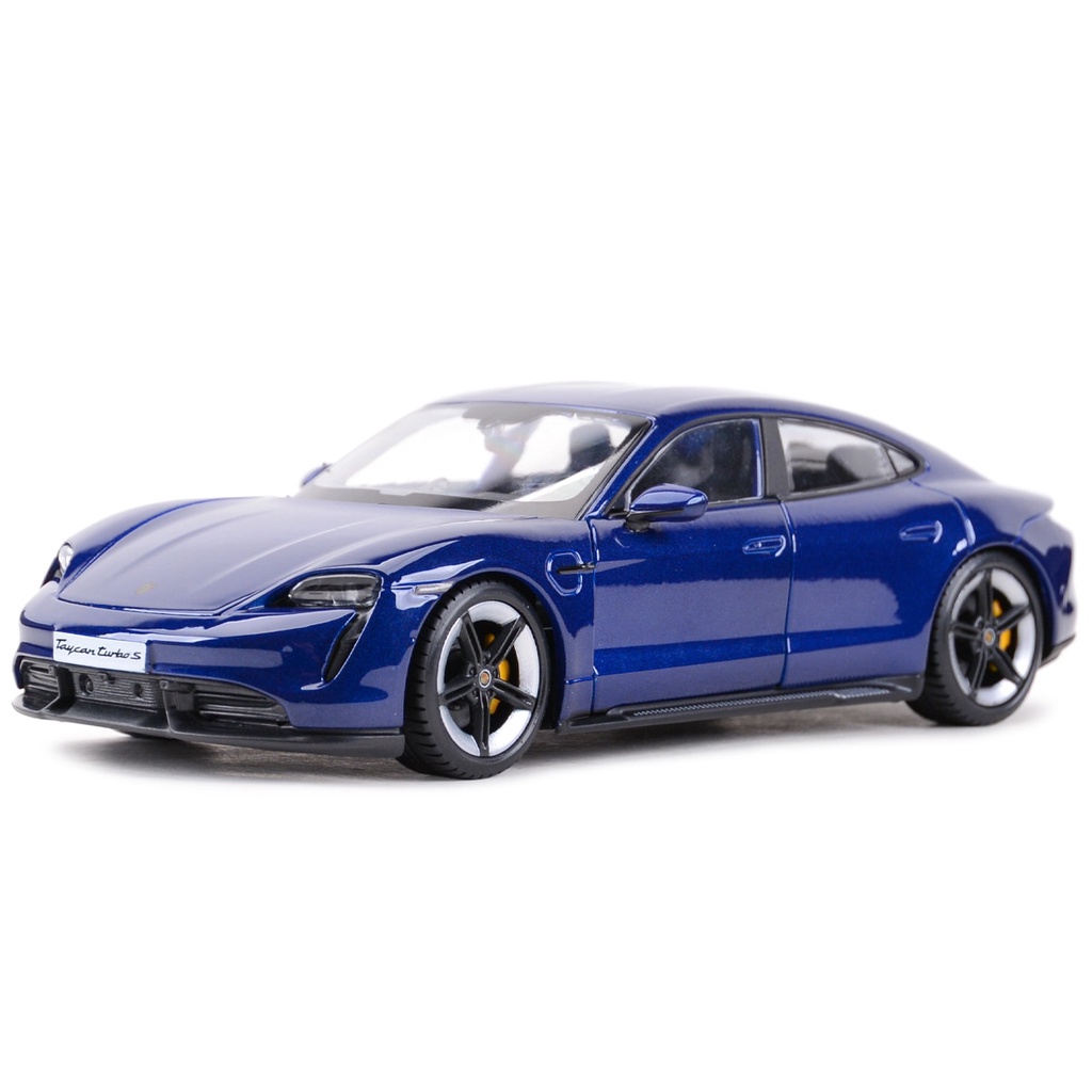 Mô hình xe hơi Porsche Taycan Turbo S Bburago màu trắng tỉ lệ 1:24