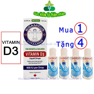 Chính Hãng Bioamicus Vitamin D3.Dùng Cho Trẻ Sơ Sinh Trong 365 Ngày .400 Iu/giọt