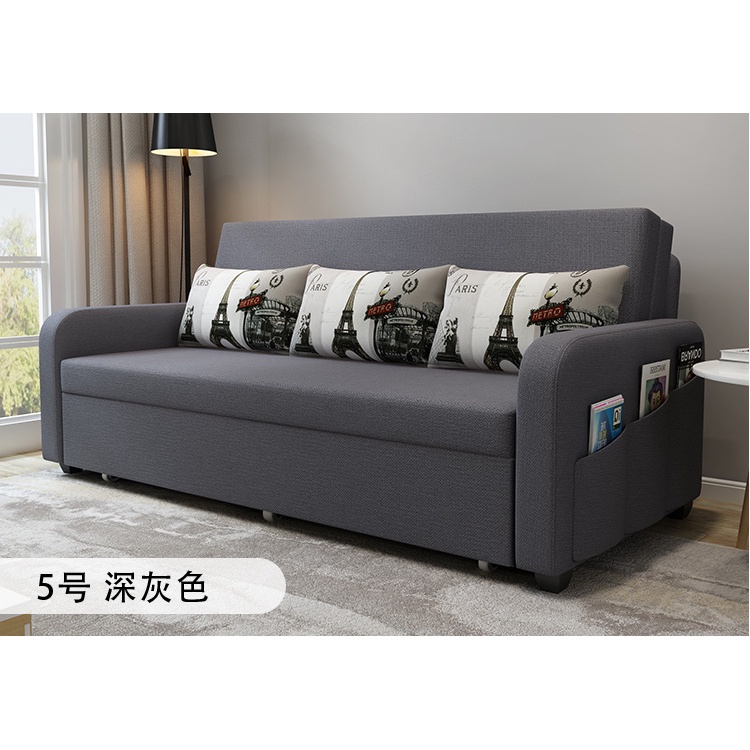 Giường Sofa Thông Minh, Sofa Ngủ Gấp Gọn, Giường Đa Năng Thiết Kế Hiện Đại Có Ngăn Chứa Đồ 1,9m x 1,9m