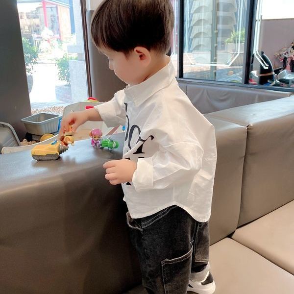 Áo Sơ Mi Dài Tay Phong Cách Nhật Bản Thời Trang Cho Bé Trai