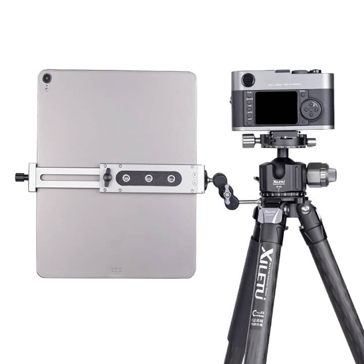 Kẹp iPad và máy tính bảng lên Tripod nhôm CNC Xiletu XJ-15