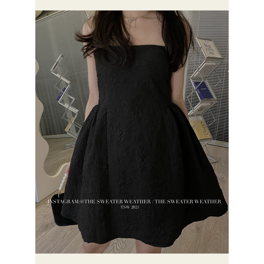 (Ảnh thật) Váy quây gấm minidress có sẵn đệm mút the.sweaterweather TSW | BigBuy360 - bigbuy360.vn