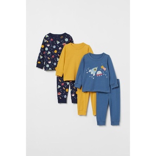 Set 3 bộ pyjama bé trai Hm auth