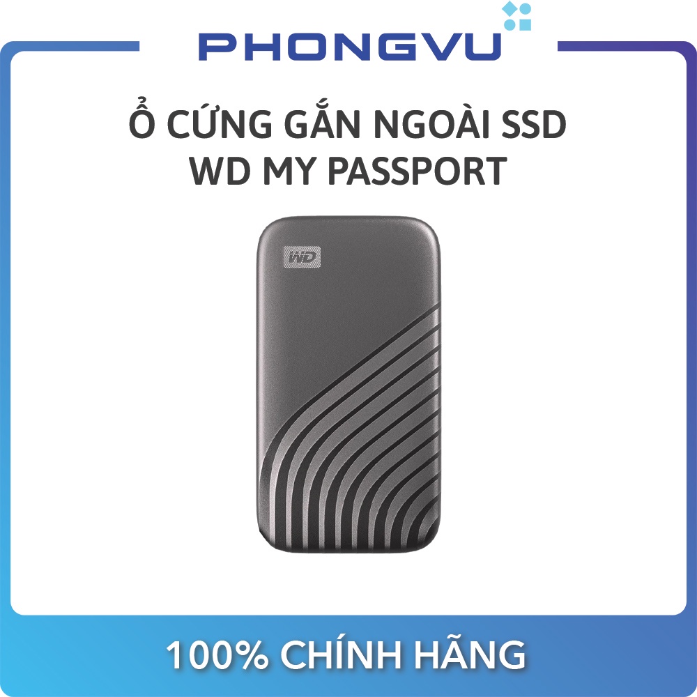 Ổ cứng gắn ngoài SSD WD My Passport 1TB USB 3.2 Gen2 (WDBAGF0010BGY-WESN) - Bảo hành 60 tháng