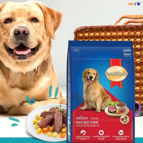 [Mã PET50K giảm Giảm 10% - Tối đa 50K đơn từ 250K] Hạt thức ăn cho chó mọi lứa tuổi Smartheart túi 400gr tiện dụng