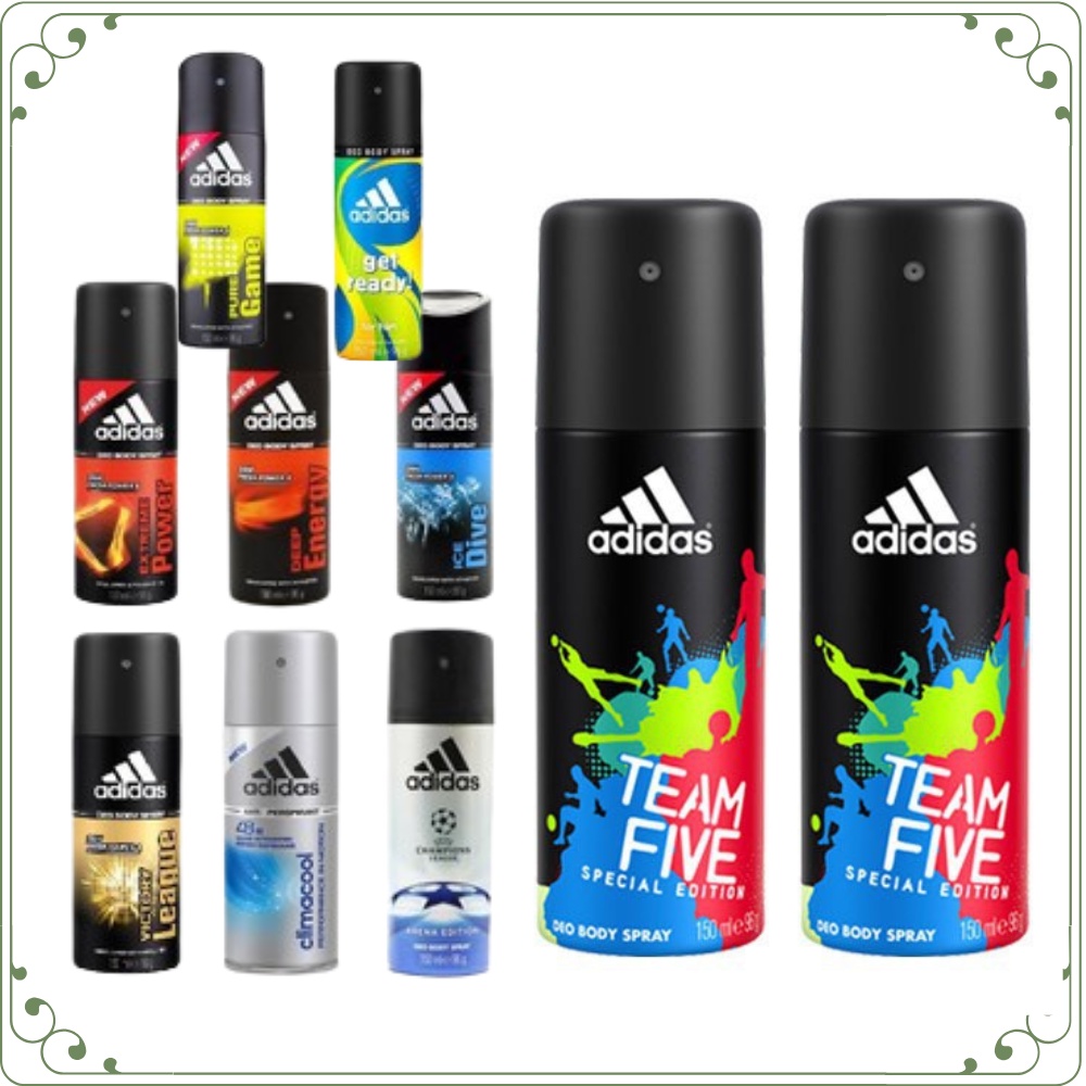 Khử mùi cơ thể ADIDAS Team Force / Ice Dive / Adipure chai xịt thơm toàn thân nam đủ mùi 150ml