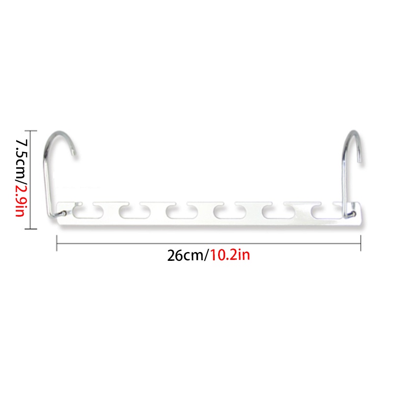 Móc Treo Quần Áo Bằng Thép Không Gỉ 6 Lỗ Sáng Tạo Tiết Kiệm Không Gian