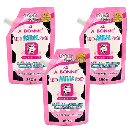 Muối bò tẩy tế bào chết Abone hàng Thái chính hãng thơm dịu dễ dùng tác dụng ngay A Bonne Spa Milk Salt