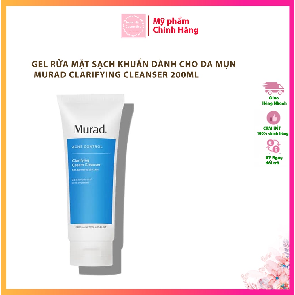 Sữa Rửa Mặt Cho Da Mụn Murad Acne Control Clarifying Cleanser 200ml