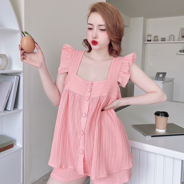 Bigsize Đồ Mặc Nhà Nữ SOJUN Đũi Cánh Tiên Size 55-65kg