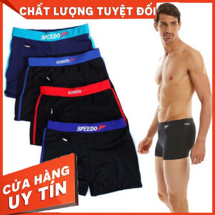 HÀNG CAO CẤP -  Quần bơi nam 👑FREESHIP👑 Quần bơi lội Speedo nam co dãn lưng bản, quần bơi có túi đựng chìa khóa  - Hàn