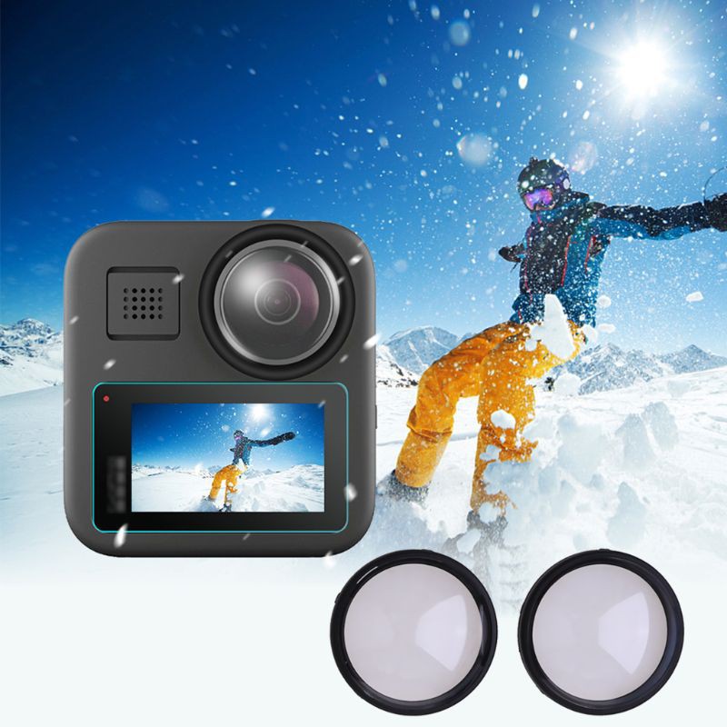 VIVI   Protective Film + Protective Lens Cover for GoPro Max Tempered Glass Protector