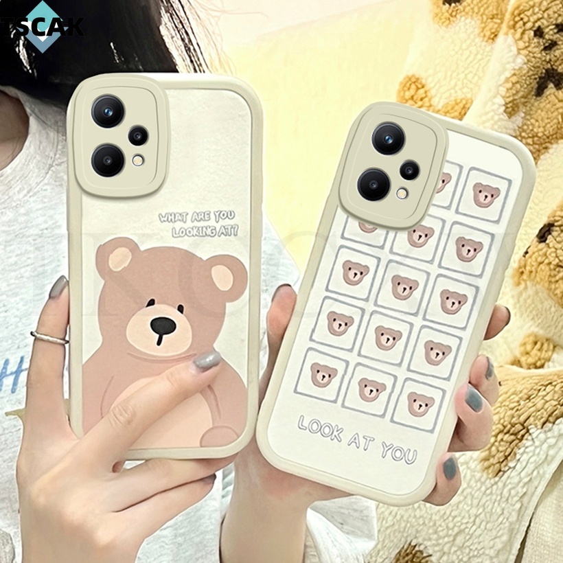 Ốp Điện Thoại Tpu Mềm Hình Gấu Trắng Đáng Yêu Cho Realme 7 2 9 Pro V25 Q5 XT X2 Q3 Pro Carnival GT Neo3 2T GT