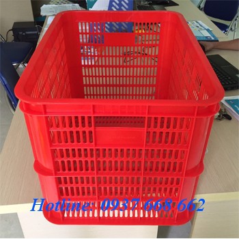 Thùng nhựa rỗng Hs005- kt: 610x420x390 mm