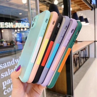 Ốp lưng iPhone basic viền màu bảo vệ camera và chống bẩn
