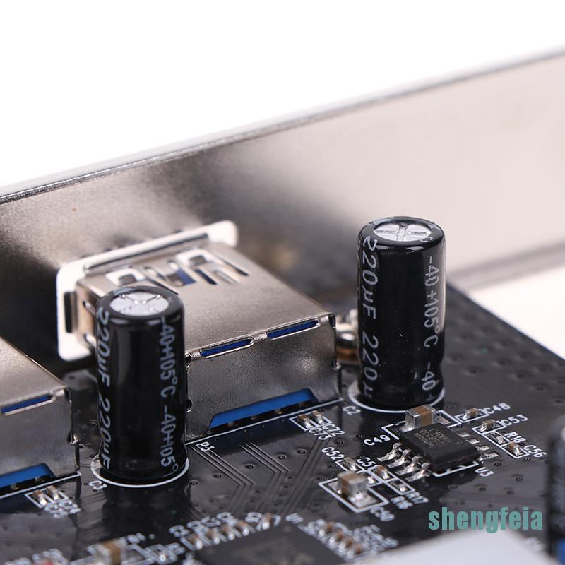 Bộ Chuyển Đổi Thẻ Mở Rộng Usb 3.0 Pci-e 2 Cổng Usb 3.0 Hub Internal 19pin | BigBuy360 - bigbuy360.vn