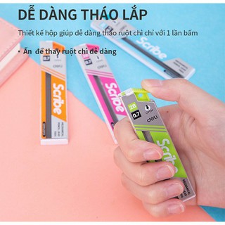 Ruột chì bấm Deli 2B 0.5/0.7mm - E7003/E7004