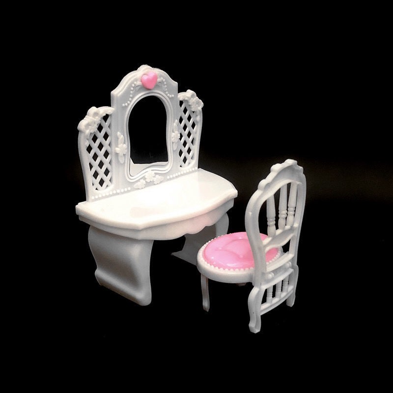 17 cm Yeluo Li Đồ nội thất búp bê Barbie giường bàn trang điểm tủ quần áo sofa chơi nhà