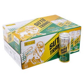 Thùng bia Sư tử trắng King lon 330ml 24 lon